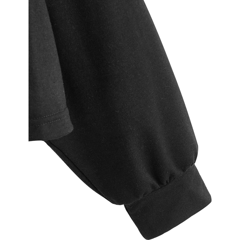 Contrast Collar Dino Print Crop Tee