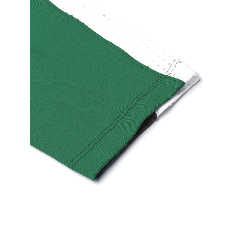 Charcoal Grey & Green Colorblock Leggings